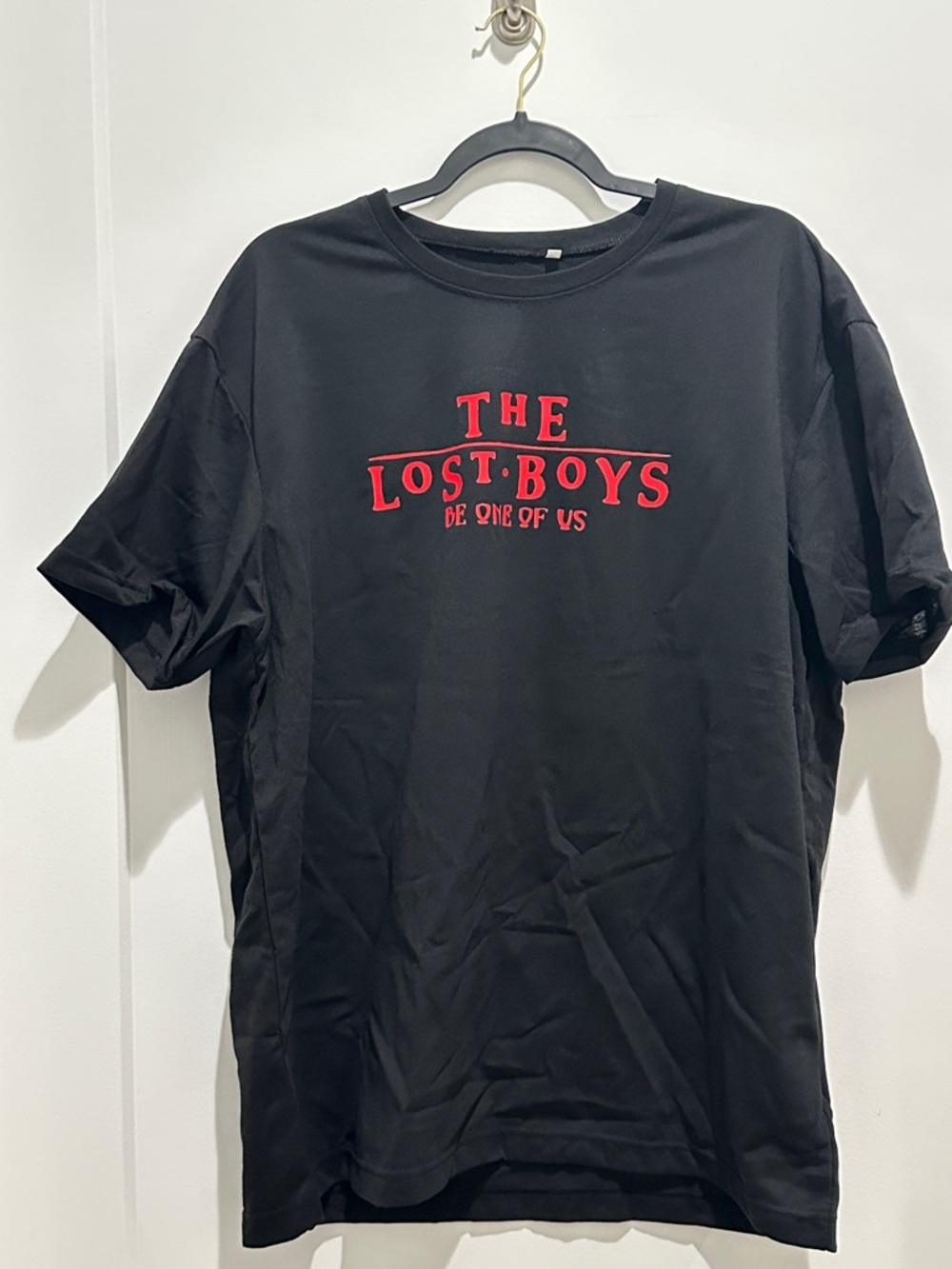 Black 'The Lost Boys' Graphic Tee - Red Print